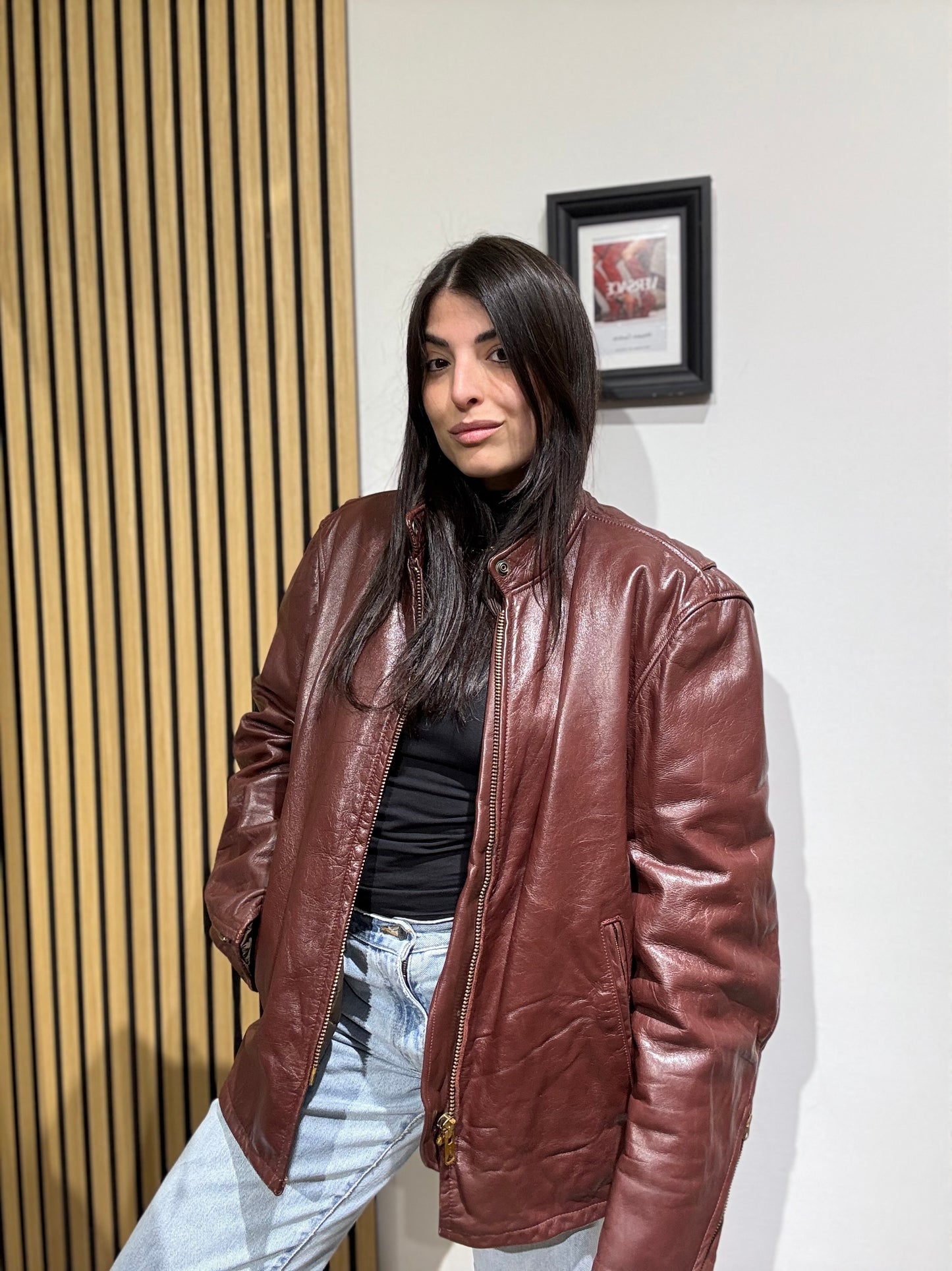 Giacca in Vera Pelle unisex over