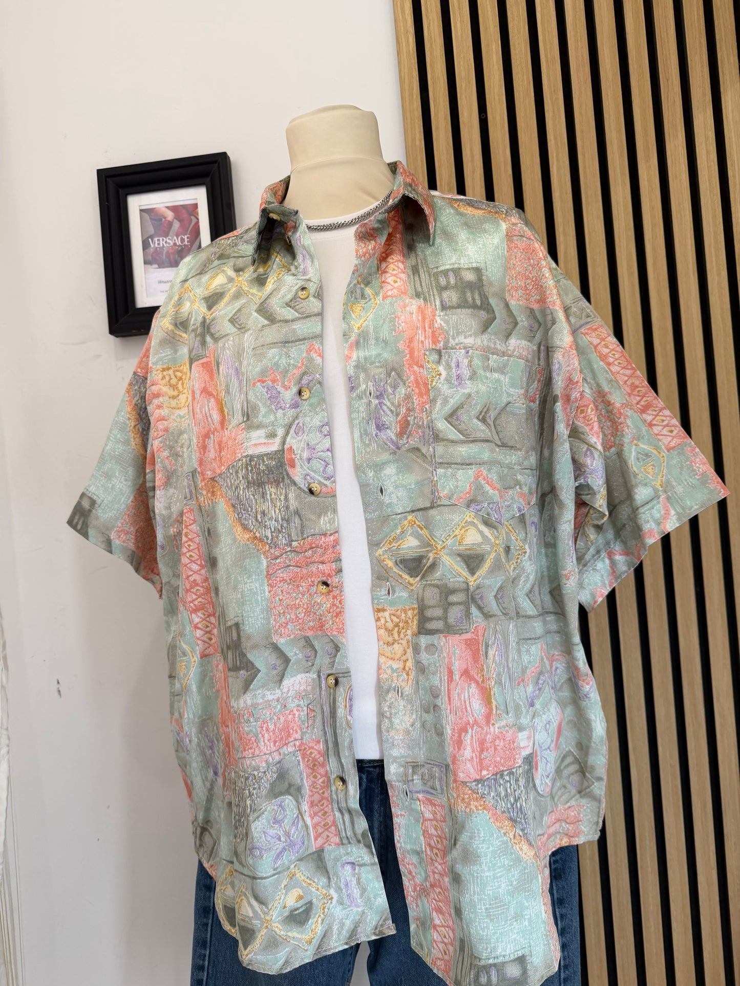 Camicia Vintage a fantasia XL
