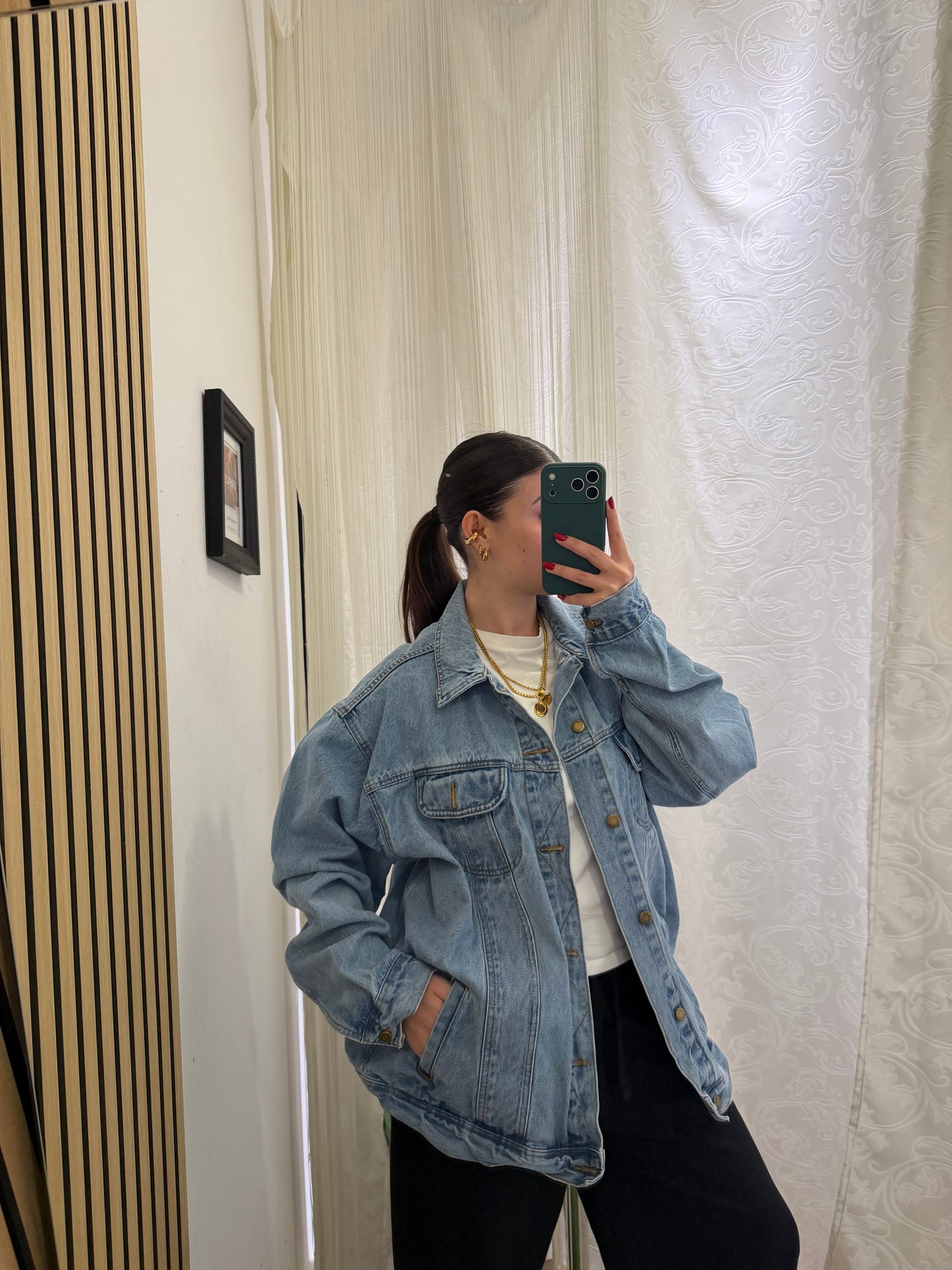 Wrangler Rugged Wear Denim Jacket – Light Wash Unisex Oversize