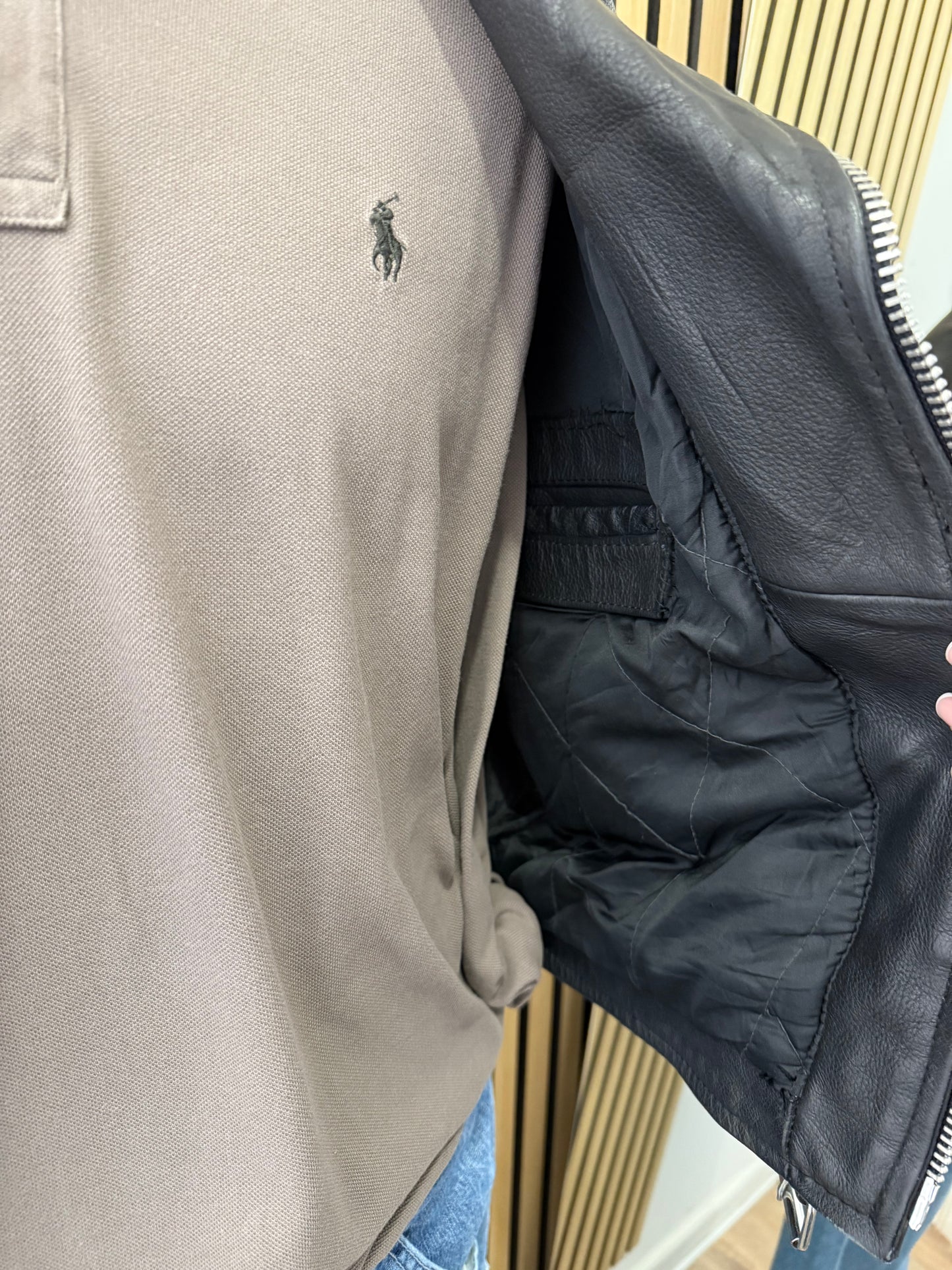 Chiodo in vera pelle, unisex