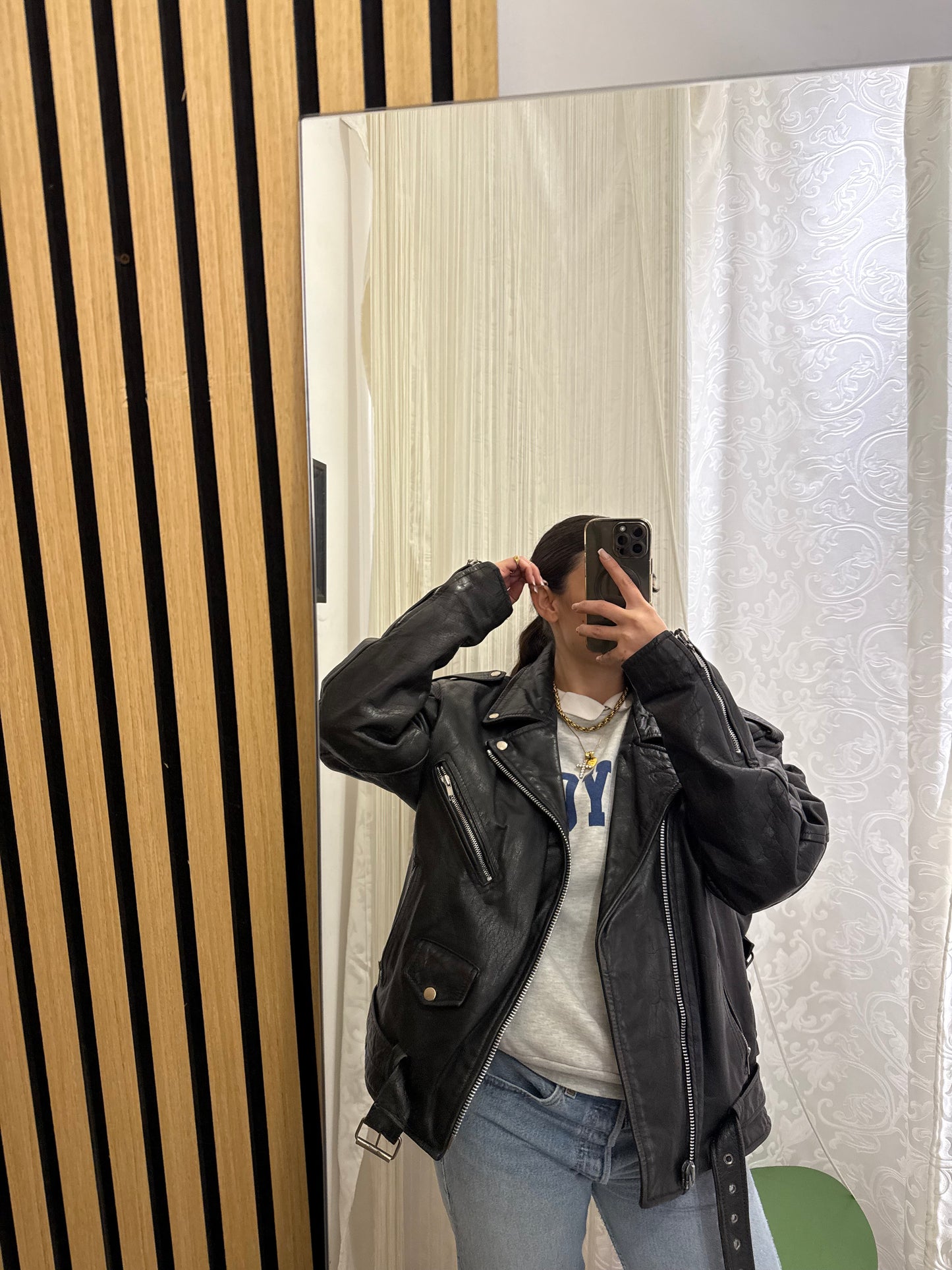 Chiodo in vera pelle, unisex