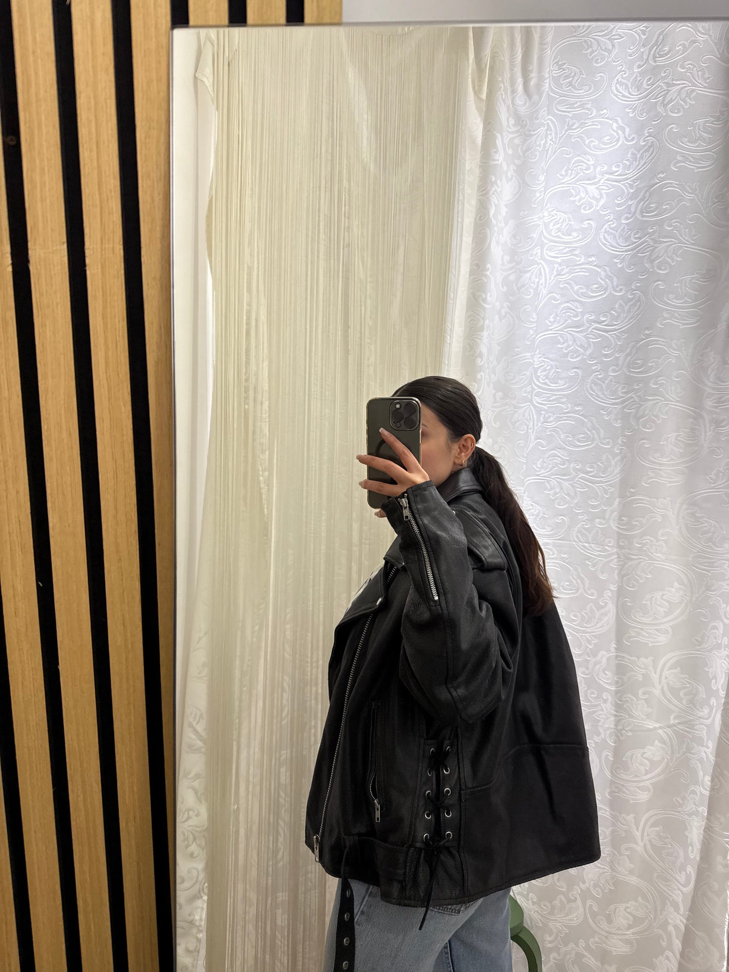 Chiodo in vera pelle, unisex