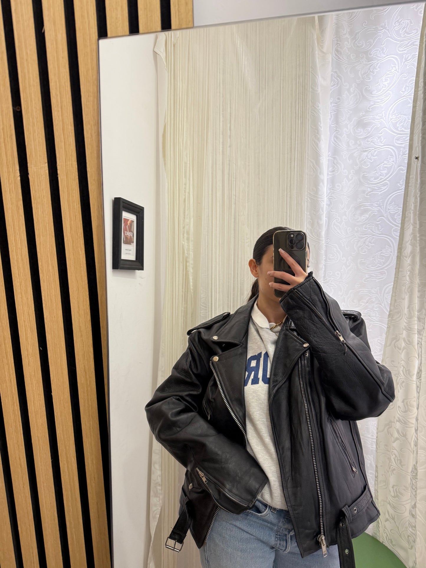 Chiodo in vera pelle, unisex