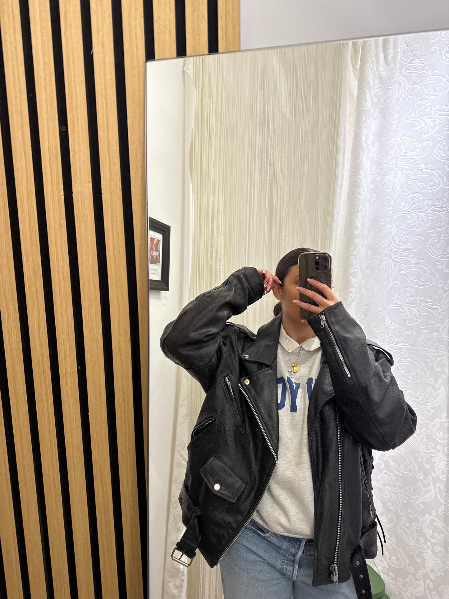 Chiodo in vera pelle, unisex