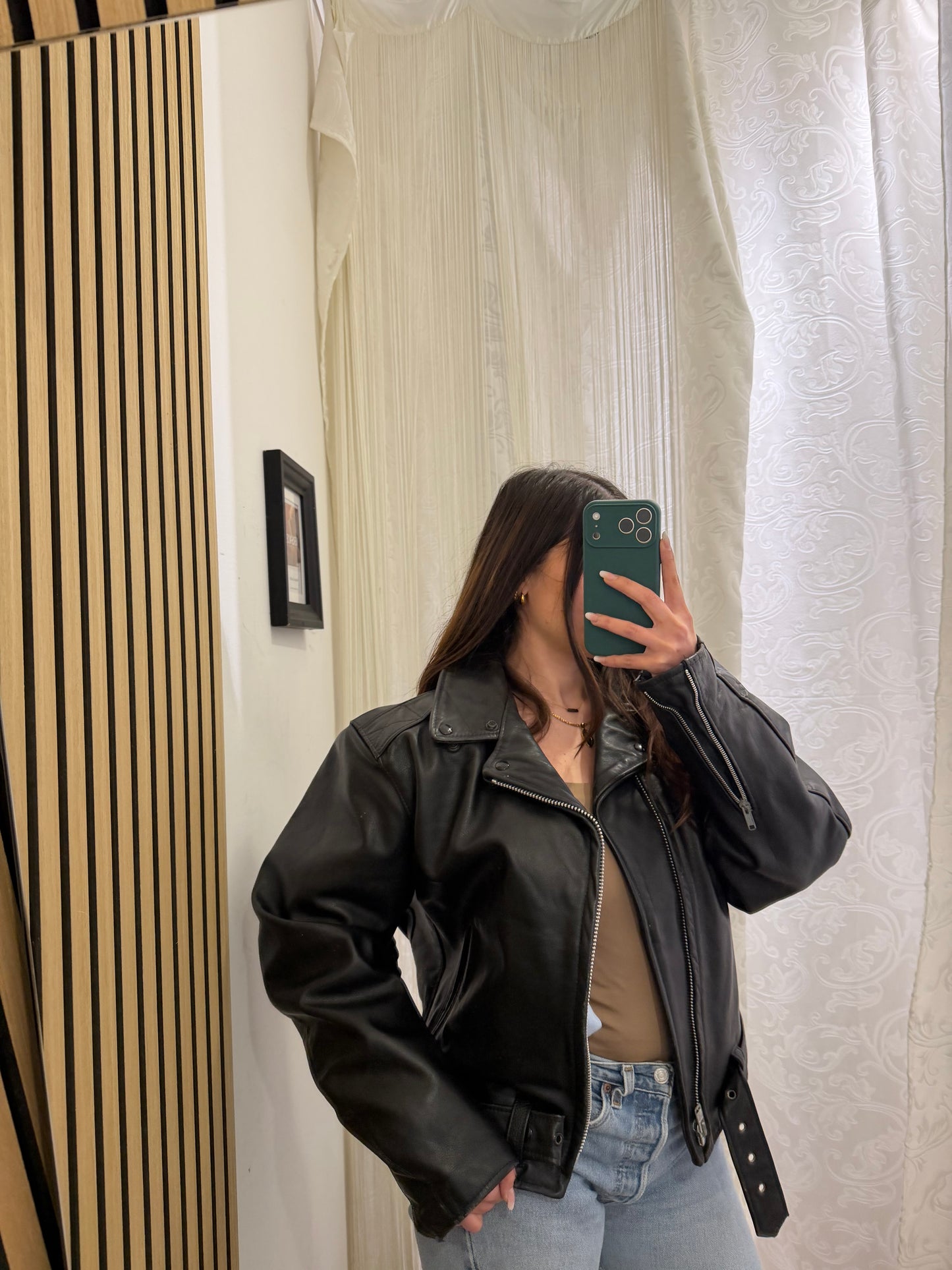 Chiodo Vintage in Vera Pelle