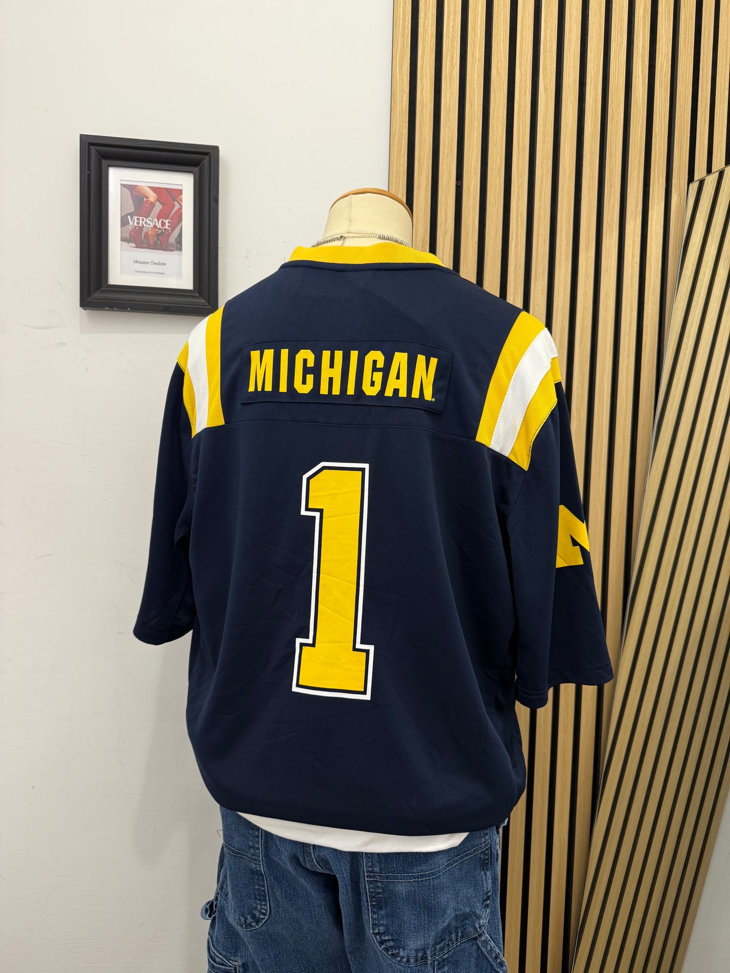 Maglia Michigan Vintage Colosseum Numero 1 - Taglia L