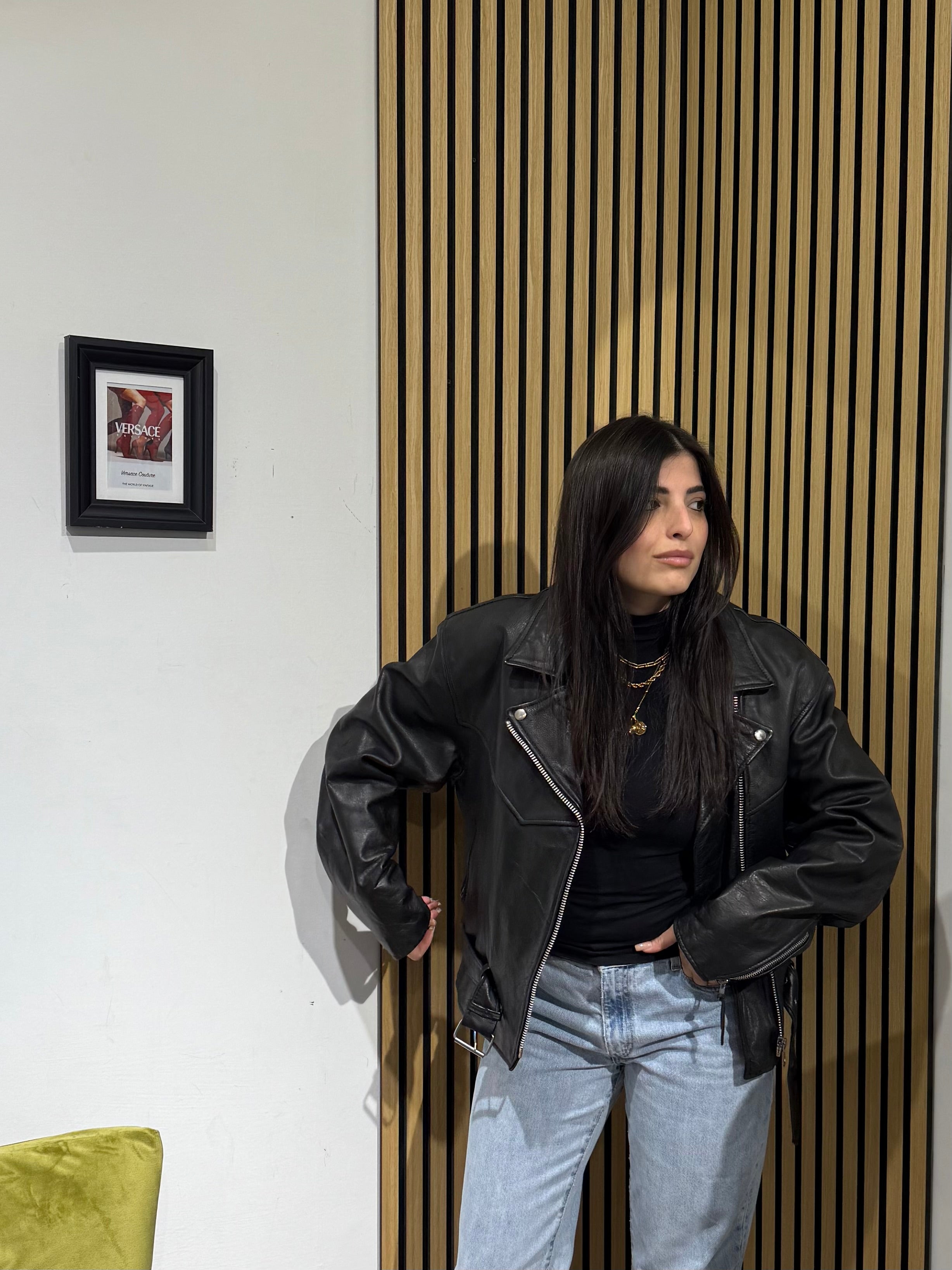Giacca in Vera Pelle unisex over