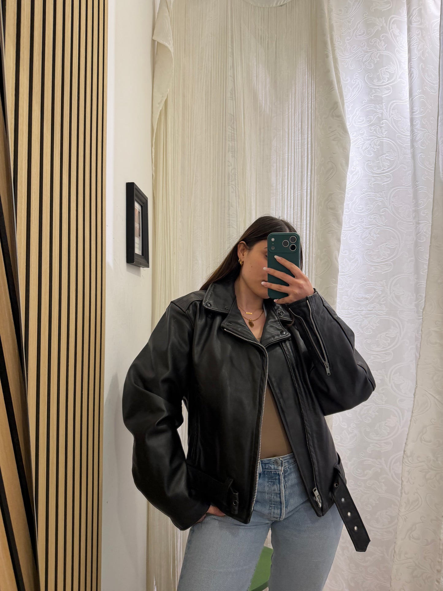 Chiodo Vintage in Vera Pelle