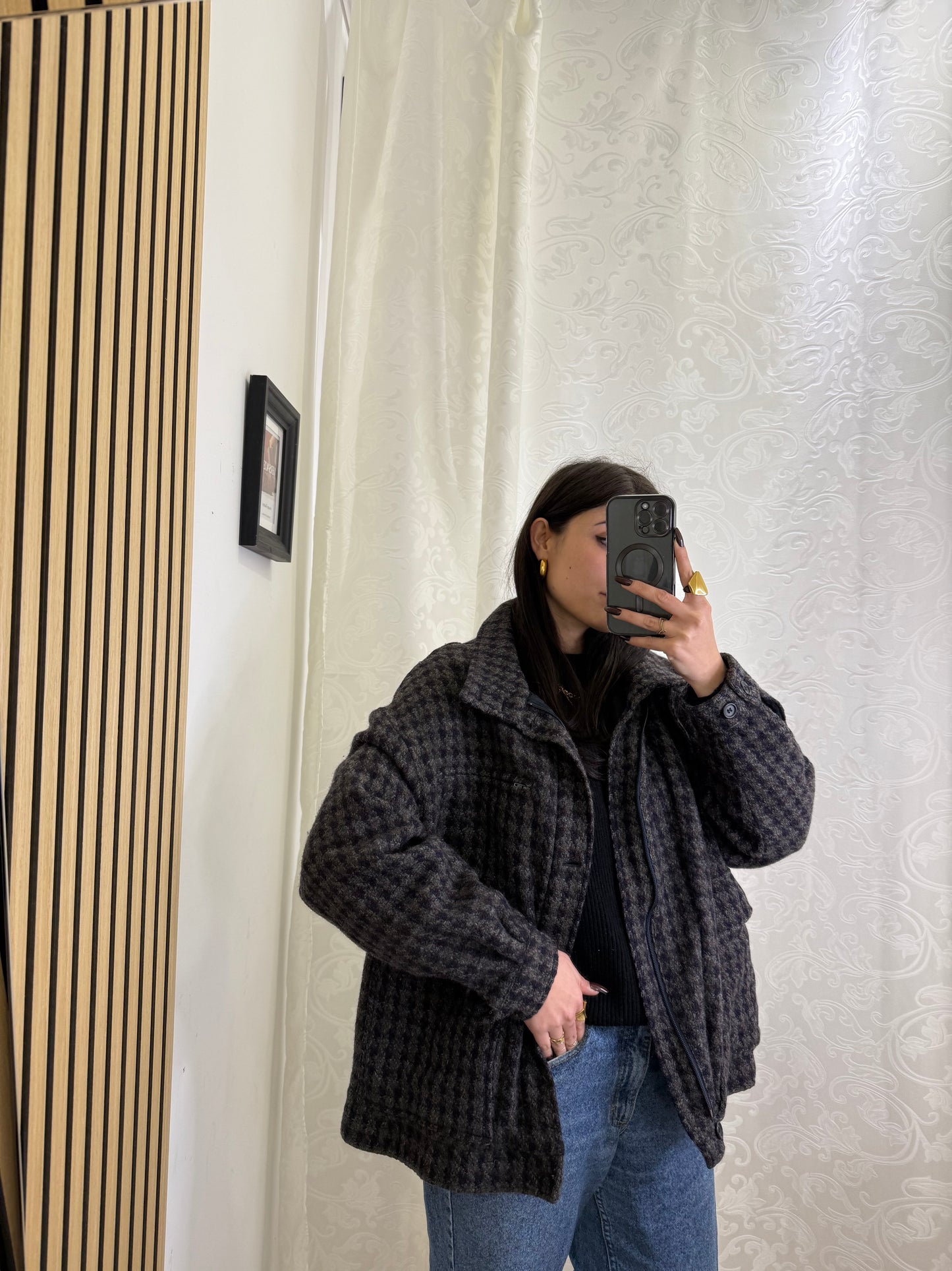 Bomber Burberry in lana