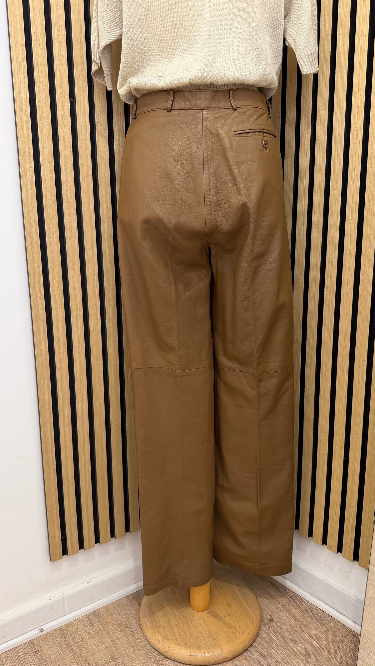 Pantaloni Vintage in 100% Vera Pelle