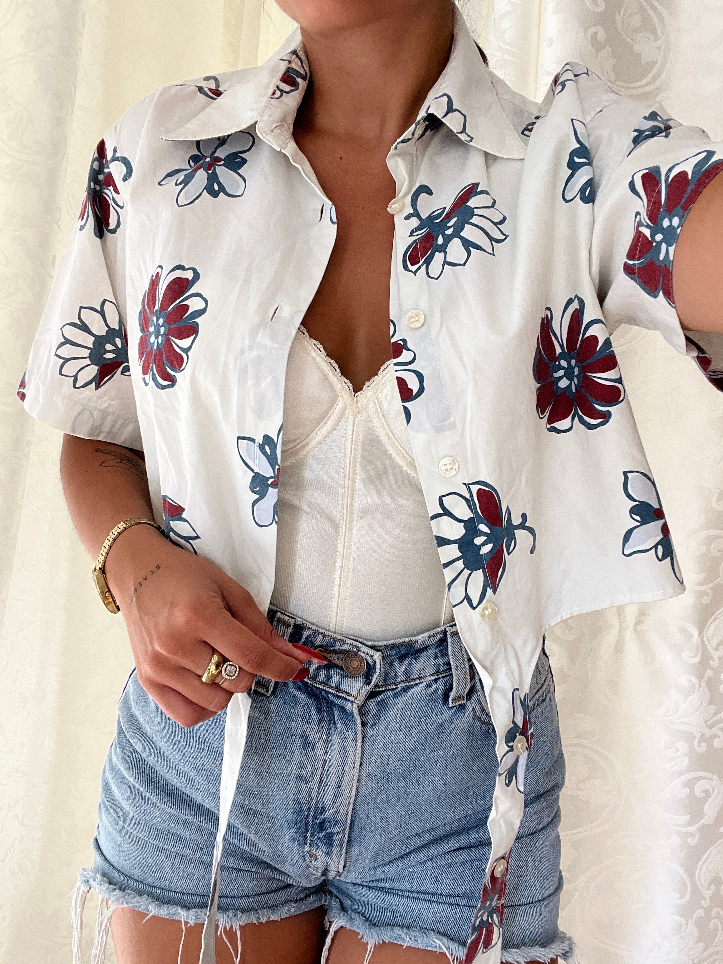 Camicia crop Vintage