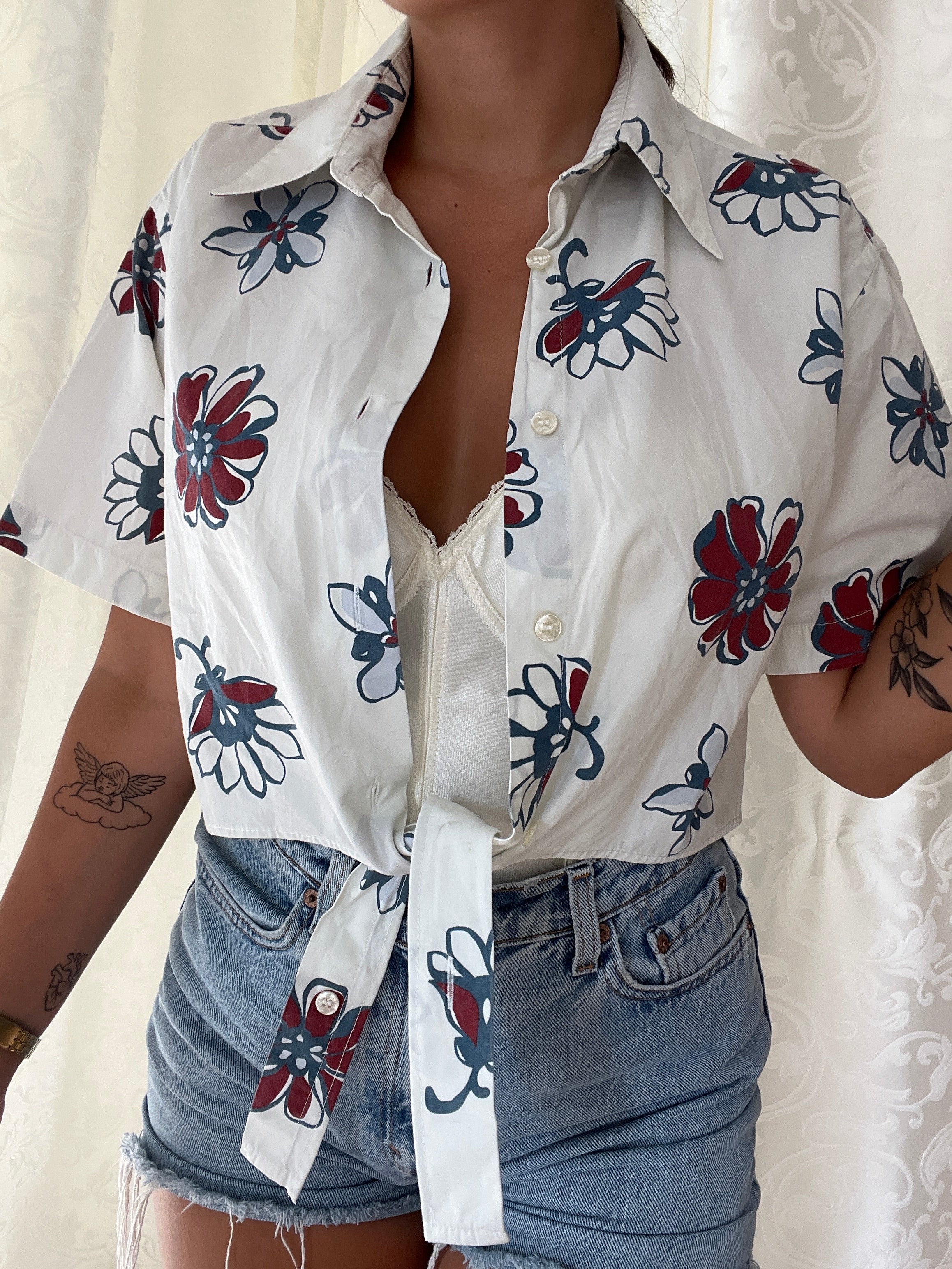 Camicia crop Vintage